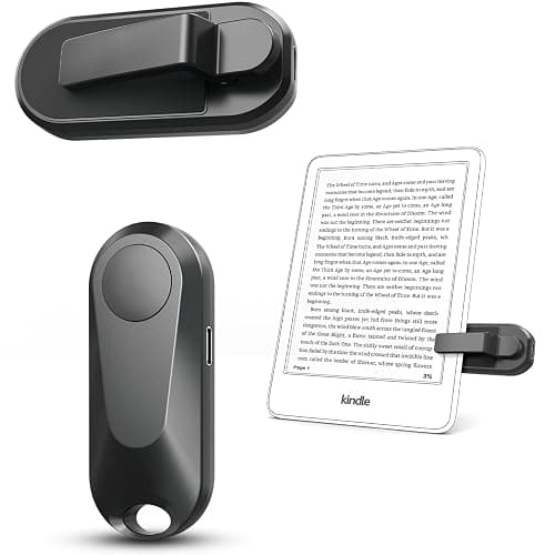 DATAFY Remote Control Page Turner for Kindle Paperwhite Oasis Kobo eReaders, Camera Camcorder Remote Controls, Page Turner Clicker for ipad Tablets Reading Novels with Wrist Strap Storage Bag - Image 1