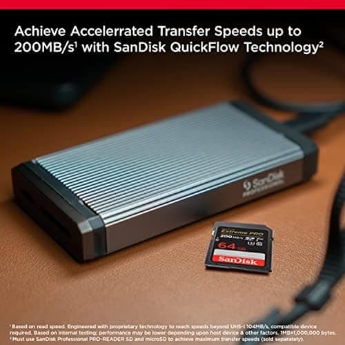 SanDisk 64GB Extreme PRO SDXC UHS-I Memory Card - C10, U3, V30, 4K UHD, SD Card - SDSDXXU-064G-GN4IN thumbnail 2
