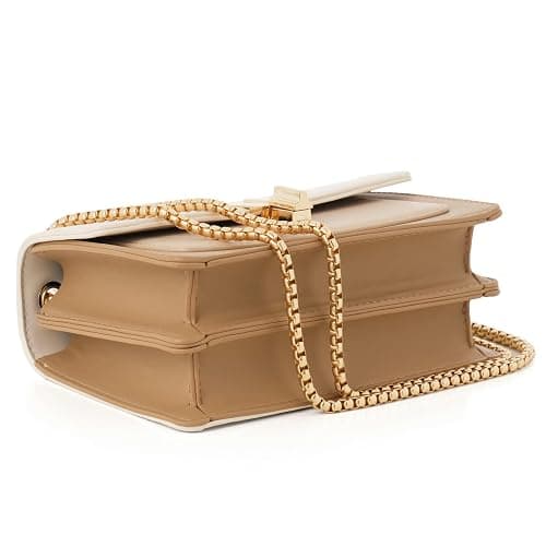 Color-Block Crossbody Bags for Women Leather Cross Body Purses Cute Designer Handbags Shoulder Bag Medium Size thumbnail 4