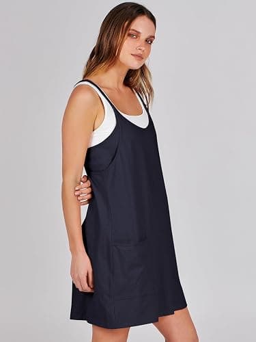ANRABESS Women Athletic Dress Summer Tennis Workout Active Sports Mini Romper Dress Built in Shorts Travel Vacation Clothes thumbnail 4