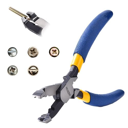 VAZIOYAR Multi-Function Screw Extractor Pliers, Non-Slip Screw Removal Tool, Extracts Stripped, Broken, Rusted Screws, Screw Pliers for Tightening, Loosening and Gripping Nuts and Bolts，Wire pliers - Image 1