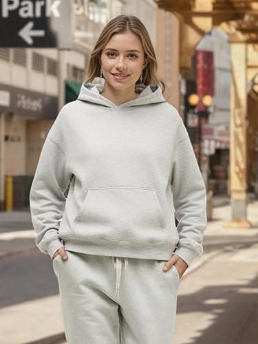 XPIZH Women Hoodies Sweatshirts Sweaters Fleece Hooded Oversized Long Sleeve Crewneck Shirts Fall Winter Outfits Pocket thumbnail 5