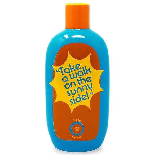 ban.do Vintage Inspired Sunblock Bottle Vase, Decorative Ceramic Vase, Large Flower Vase, Unique Sunblock Decor for Home/Kitchen/Office thumbnail 4