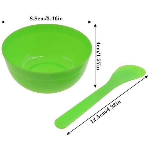 safycaby DIY Slime Making Tools 8 Plastic Slime Bowl and 8 Glue Mixing Spoons for Glue and Slime Mixing (8 Sets Greener) thumbnail 2
