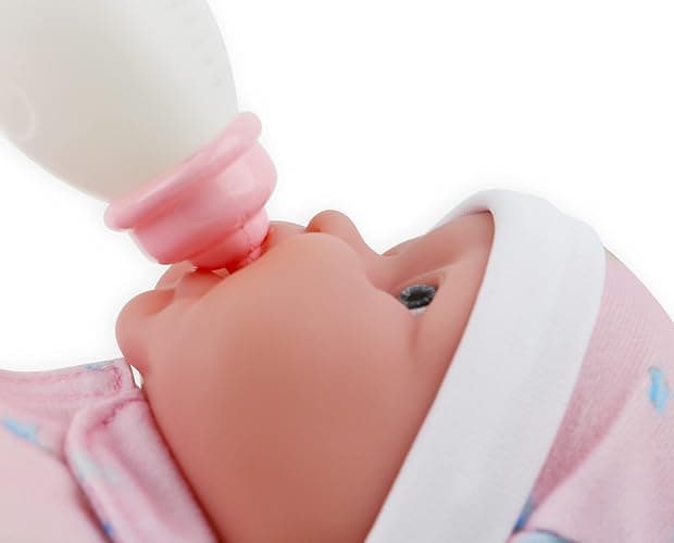 Twins 13" Realistic Soft Body Baby Dolls | JC Toys - Berenguer Boutique | Twins Gift Set with Removable Outfits and Accessories | Pink and Blue | Caucasian | Ages 2+ thumbnail 7