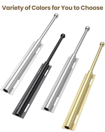 Supforce Valet Rod for Closet Pull Out, Retractable Slide Out Valet Rod Closet Organization, 12" Aluminum Valet Clothing Hanger Rods Perfect for Suits, Freshly Pressed Clothes, Polished Chrome thumbnail 5
