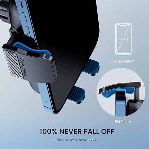 TICILFO Phone Holder for Car Phone Stand for Car Phone Holder Mount Automobile Cell Phone Holder Car Mount for iPhone Universal Car Dashboard Mount Fit All Phone thumbnail 5
