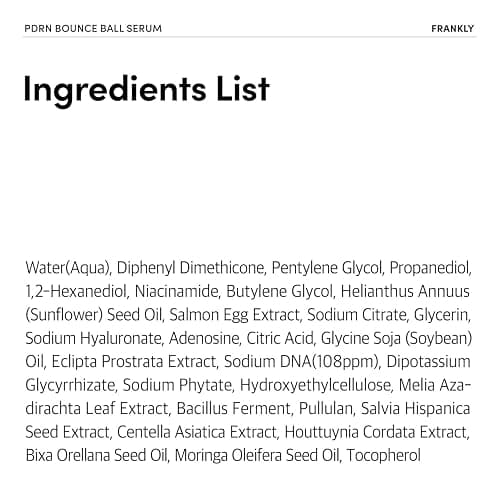 FRANKLY Salmon PDRN Bounce Ball Serum | Korean Skin Care, 1.01 fl oz | 99% Salmon DNA PDRN for Post Microneedling Recovery, Redness & Damaged Skin Repair | Glass Skin | Lightweight, Non Sticky thumbnail 9