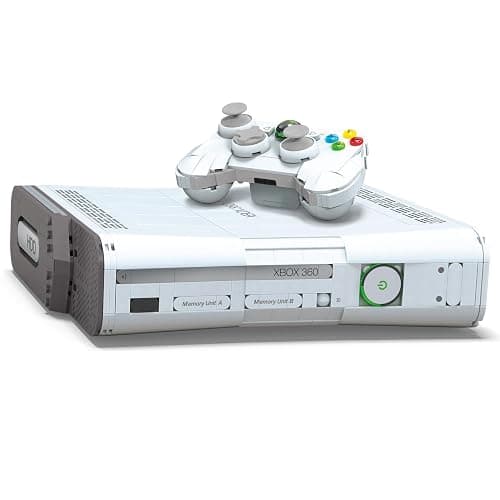 MEGA Microsoft Collectible Building Set, Xbox 360 Replica Model with 1342 Pieces, Controller and LED Lights, Build & Display Toy for Adult Collectors, HWW15 thumbnail 4