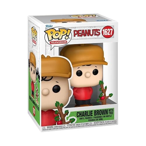 Funko Pop Movies: A Charlie Brown Christmas - Charlie Brown with Tree - Peanuts TV Specials - Collectable Vinyl Figure - Gift Idea - Official Merchandise - Toys for Kids & Adults - Image 1