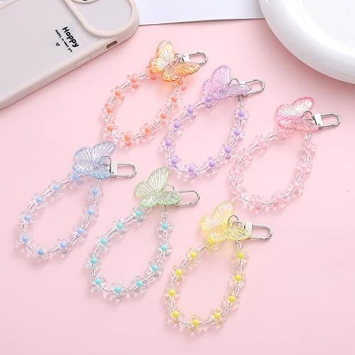 Hileapx Acrylic Butterfly Photocard Holder with Keychain, Cute Photo Card Holder for Kpop Album Card Credit Bank Card ID Badge Holders (No Photocard) thumbnail 7