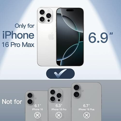 JETech Coque Magnétique Ultra Fine pour iPhone 16 Pro Max 6,9 Pouces Compatible avec MagSafe, Protection Complète Objectif de Caméra, Étui Housse Finition Mat Légère Dur en PP (Translucide) thumbnail 2
