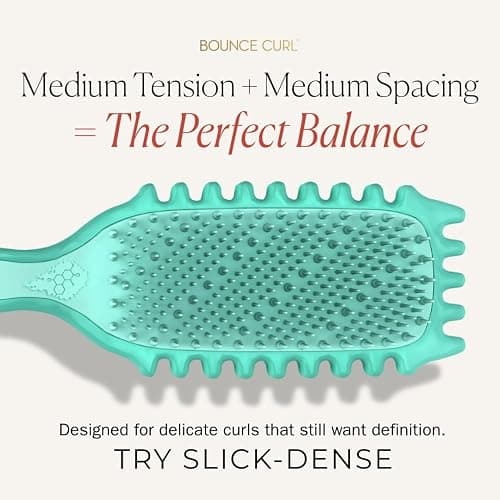 Bounce Curl Slick-Dense EdgeLift Brush | Medium-Density Bristles, Soft-Flex Tips, For Wavy, Curly & Coily Hair, 50% Post-Consumer Recycled Content thumbnail 6