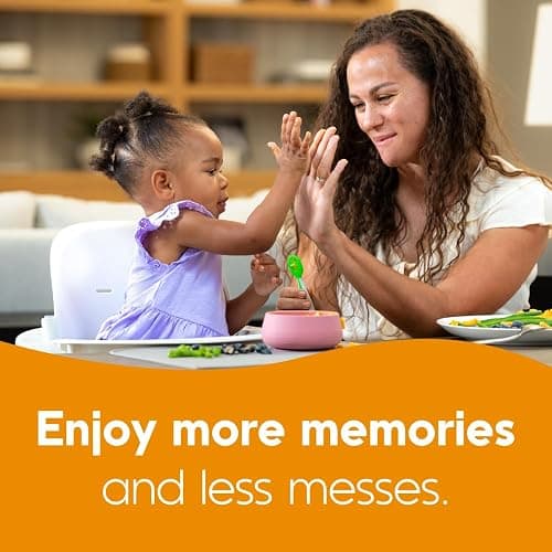 NumNum Baby Spoons Set, Feeding Littles x Silicone Pre-Spoon GOOtensils for Baby Led Weaning, Self-Feeding & Teething, First Stage Toddler Utensils for Ages 6+ Months, 3-Pack, BPA-Free (Neutrals) thumbnail 8