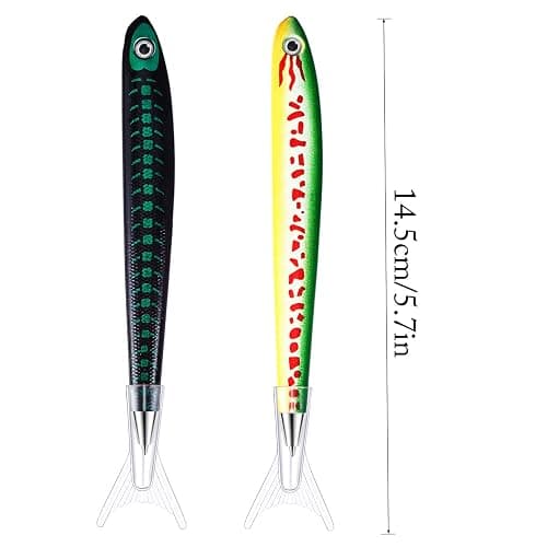 Outus 12 Pieces Fish Pens Cute Fishing Birthday Party Favors Decoration Writing Ballpoint Pens for Office School Christmas Near Year Gifts (Aquatic) thumbnail 3