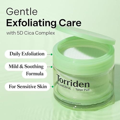 Torriden BALANCEFUL - Cuscinetti per toner (60 pezzi) | Scrub giornaliero con PHA & LHA per pelli grasse, miste e sensibili, con Cica 5D e pantenolo thumbnail 2