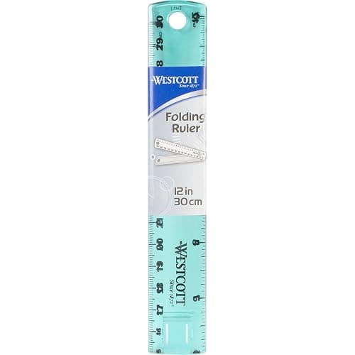 Acme Westcott Plastic Folding Ruler, Colors Vary (15390) - Image 1