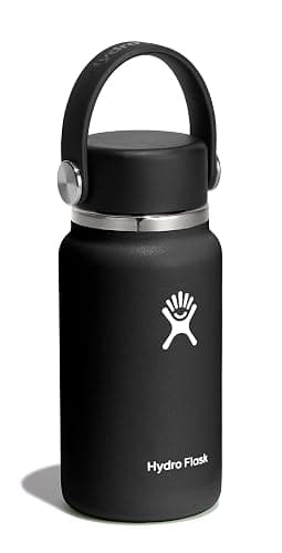 Hydro Flask Micro Bottle - Insulated Mini Leak Proof Flask for Purse or Pocket in 6.7 Oz Black thumbnail 4