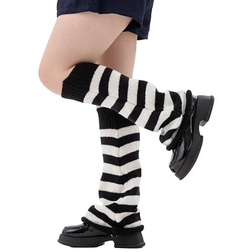 RMSWEETYIL Leg Warmers for Women, Cute Long Chunky Knit Leg Warmer Socks thumbnail 2