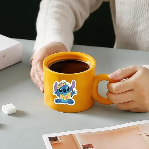 Cute Stitch Stickers,50Pcs Cartoon Cute Waterproof Vinyl Sticker for Water Bottle Luggage Bike Car Decals Gift for Kids Teens Adults Stickers,Toddlers thumbnail 2