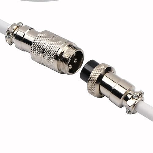 EPOMAKER Puff Aviator Coiled USB Cable, Type C Detachable Mechanical Gaming Keyboard Cable for Win/Mac/Gamers, Suitable for RT100/TH68 PRO/TH80 PRO/TH96/TH80 SE/CIDOO V65. etc(Puff White) thumbnail 5