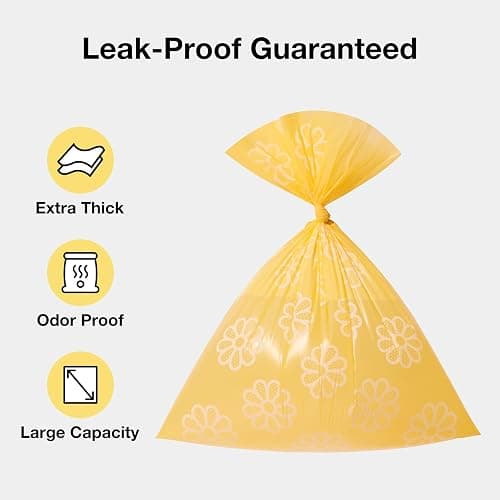 VETRESKA Dog Poop Bag Rolls Daisy Scented Leak-proof Pet Waste Bags Thick and Large Trash Bags for Dog Walking 36 Refill Rolls 540 Bags thumbnail 3