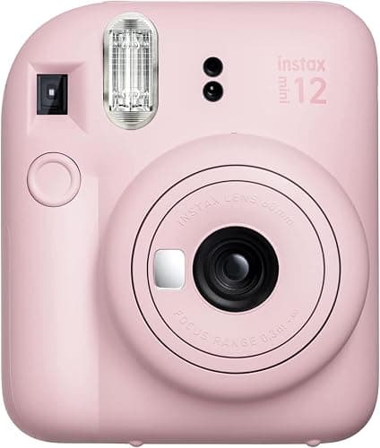 Fujifilm Instax Mini 12 Instant Camera Blossom Pink + Fuji Film Value Pack (40 Sheets) + Shutter Accessories Bundle, Incl. Compatible Carrying Case, Quicksand Beads Photo Album 64 Pockets thumbnail 4