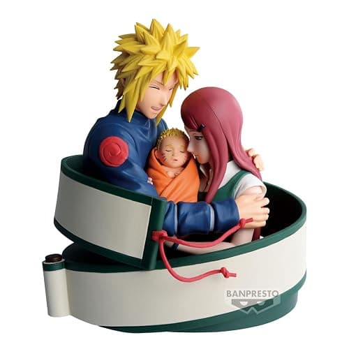 Banpresto - Naruto - #53 Naruto, Minato and Kushina Uzumaki (72 Series) Figure - Image 1