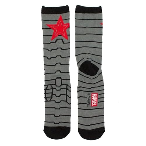 Captain America Marvel Winter Soldier Crew Socks thumbnail 2
