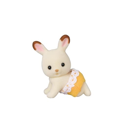 Calico Critters - Chocolate Rabbit Twins - Collectible Dollhouse Dolls | The famous bunny babies, side by side - poseable flocked twins to tuck into playsets, prams and bedtime adventures, Ages 3+ thumbnail 3