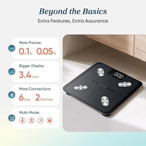 Etekcity Smart Scale for Body Weight, FSA&HSA Eligible, Bathroom Digital Weighing Scale with BMI, Body Fat, Muscle Mass, Accurate Bluetooth Home User Health Equipment Sync Apps thumbnail 9