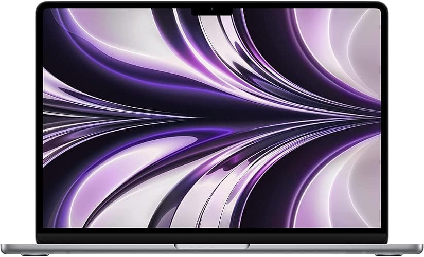 Apple 2022 MacBook Air with Apple M2 Chip, 13-inch, 8GB RAM, 256GB SSD Storage - Space Gray (Renewed) - Image 1