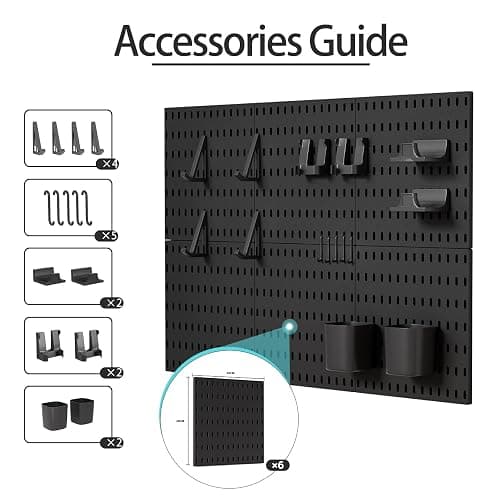 Gliging Controller and Keyboard Holder Wall Mount, Modular Gaming Pegboard with Accessories, Wall Organizer Peg Board for Keyboard Xbox PS5 PS4 Switch, Video Game Storage(33″×22″) thumbnail 5