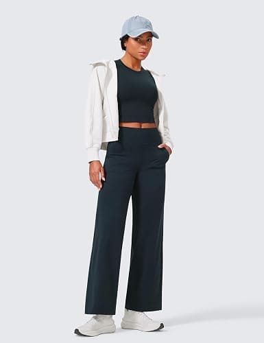 CRZ YOGA Butterlift Wide Leg Pants Pockets 29"/31"/33" - High Waisted Yoga Lounge Buttery Soft Comfy Casual Womens thumbnail 4