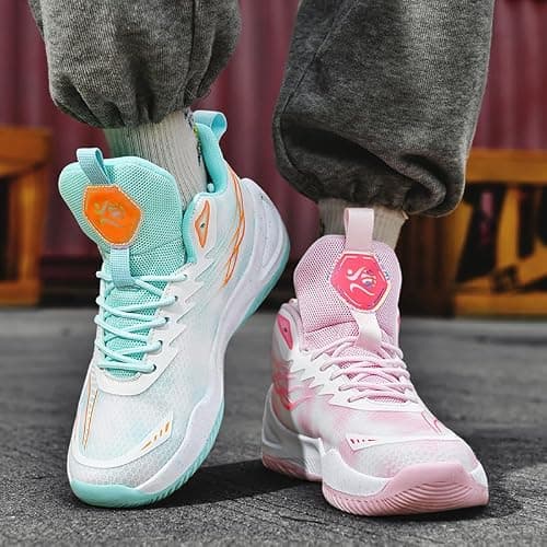 Bacury Womens Mens Basketball Shoes Breathable Non Slip Fashion Sneakers Comfortable Unisex-Adult Outdoor Sport Shoe thumbnail 3