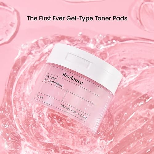 Biodance Collagen Gel Toner Pads, Pore Minimizer for Face, Improving Elasticity, Plumping Toner Pads for Sensitive Skin, Korean Skincare, Stocking Stuffers for Teen Girlsㅣ4.93 fl.oz.(140g)*60Pads thumbnail 2