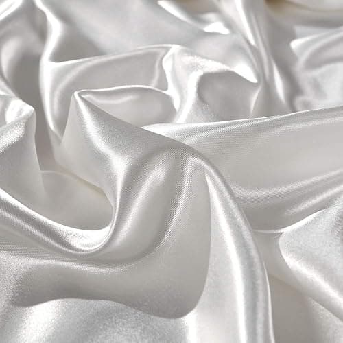 Erosebridal Hotel White Duvet Cover Full Silk Like Satin Bedding Set Adult Reversible Quilt Comforter Cover Honeymoon Sexy Luxury Soft Lightweight Brushed Bedspreads for Farmhouse Room Decor thumbnail 4
