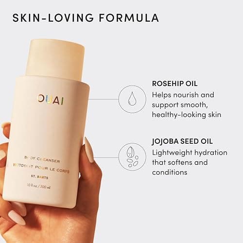 OUAI Body Cleanser, St. Barts - Foaming Body Wash with Jojoba Oil and Rosehip Oil to Hydrate, Nurture, Balance and Soften Skin - Paraben, Phthalate and Sulfate Free Skin Care Products (10 Fl Oz) thumbnail 4