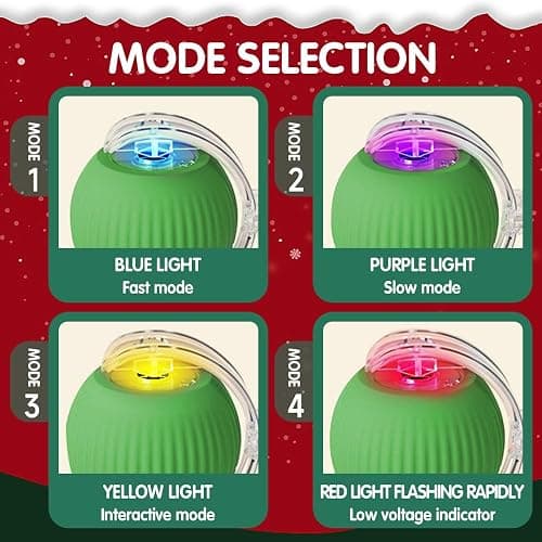 QITELL 2026 New Interactive Cat Toys for Indoor Cats, Kitten Toys to Relieve Boredom for Indoor Cats (Red) thumbnail 4
