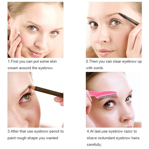 66 Eyebrow Razor and Face Razor for Women and Men, Eyebrow Hair Trimmer and Shaver with Protective Cover,Safe and Newbie Friendly thumbnail 6