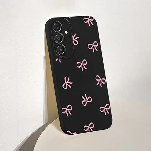 Zrutru Pink Bow Phone Case for Samsung Galaxy A16 5G Case Cute Ribbon Bowknot Pattern Aesthetic Funda,Raised Bumper Shockproof Silicone TPU Cover for Women Girls for Samsung A16 6.7 Inch thumbnail 7