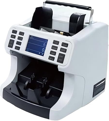 Oukeyer H-8700 Bank Grade Mixed Denomination Money Counter Machine, IMG/WL/UV/MG/IR/DD Counterfeit Detection, Bill Counter, Currecny Cash Counter, 3.5inch TFT Disaplay, Built-in Printer - Image 1