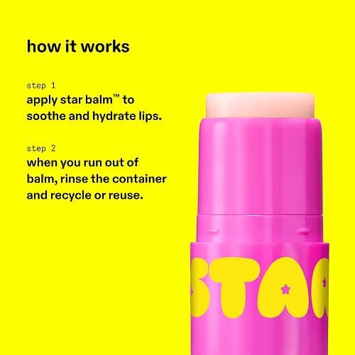 Starface Star Balm Starfruit, Hydrating Lip Moisturizer with Shea Butter, Cocoa Butter, and Coconut Oil, Juicy Starfruit Flavor, (0.15 oz) thumbnail 5
