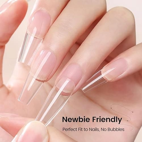 JODSONE 10ML Nail Glue Gel für Nagelspitzen Langanhaltender Verlängerungsklebstoff für klare Nagelspitzen und klare Press-On-Nägel, Nagelreparaturbehandlung, benötigt U V Licht gehärtet thumbnail 4