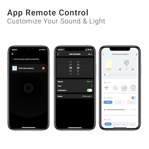 Baby Sound Machine, Momcozy White Noise Machine for Baby Sleeping with Night Light, Toddler Sleep Trainer with 34 Soothing Sounds, Timer, App Remote Control, Personal Sleep Routine(White) thumbnail 6