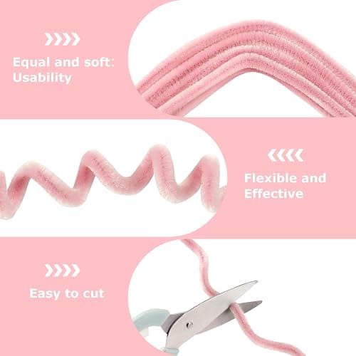 Pipe Cleaners DIY Craft Set for Tulip Bouquets, 400pcs Colourful in 4 Colours - Suitable for Gifts, Parent-Child Activity, Holiday and Home Decorations thumbnail 4