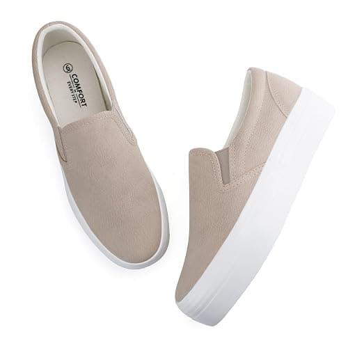 JABASIC Women Slip-on Platform Loafers Casual Comfortable Loafer Shoes thumbnail 5