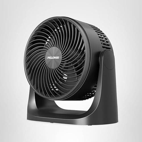 PELONIS 3 Speed Small Room Air Circulator Fan with 7-inch Blade, Table Fan with 100° Adjustable Head Tilt - Desktop Fan for Bedroom,Dorm and Office - Ventilador for Air Conditioner and Heater, Black thumbnail 10