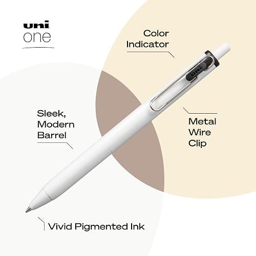 Uniball One Gel Pen 12 Pack; 0.38mm Ultra Micro Black Pens; Gel Ink Pens | Office Supplies Sold by Uniball are Pens; Ballpoint Pen; Colored Pens; Gel Pens; Fine Point; Smooth Writing Pens thumbnail 3