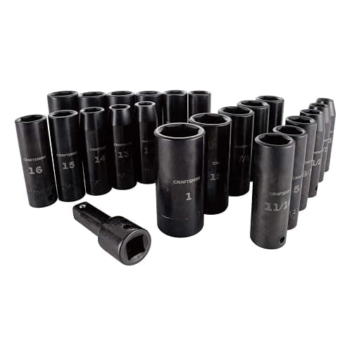 CRAFTSMAN Deep Impact Socket Set, SAE, 1/2-Inch, 23 Pieces (CMMT16970) - Image 1